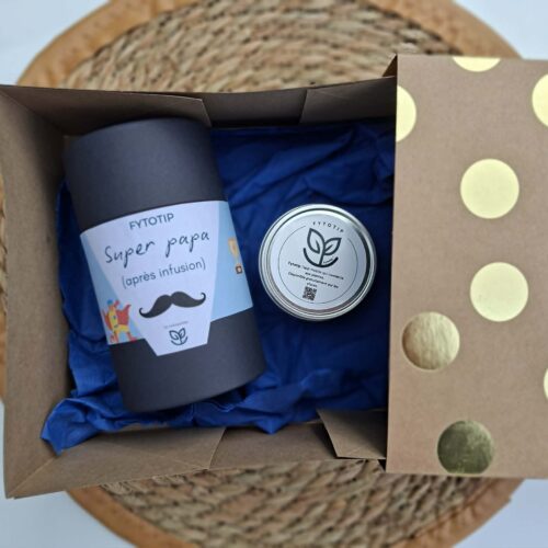 Coffret cadeau "Pommade muscle & tisane papa"